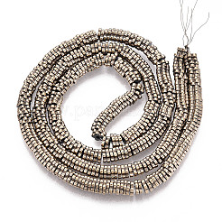 Electroplated Synthetic Non-magnetic Hematite Beads Strands&nbsp;G-T139-63B