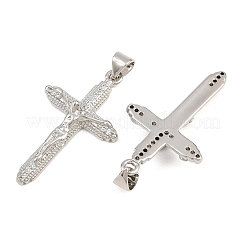 Easter Brass Micro Pave Clear Cubic Zirconia Pendants&nbsp;CU-CBADC6C-09P-03