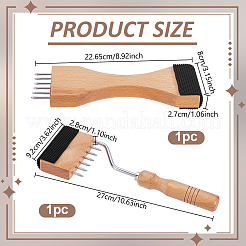 2Pcs 2 Styles Steel Weaving Comb for Loom&nbsp;AJEW-NB0008-25
