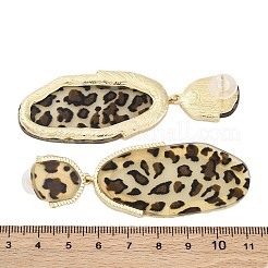 Alloy acrylic Dangle Stud Earrings&nbsp;LS-EJEW-M074-01G-01