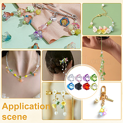 800Pcs 8 Colors Transparent Acrylic Beads&nbsp;TACR-PH0001-80