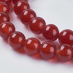 Natural Carnelian Beads Strands&nbsp;G-GSR8MM060-2