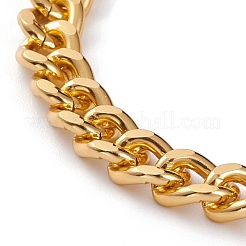 Aluminium Twisted Chain Curb Chain Anklets&nbsp;AJEW-AN00378