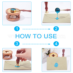 DIY Wax Seal Stamp Kits&nbsp;DIY-CP0003-52A