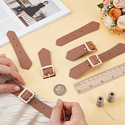 4Pcs Leather Sew on Toggle Buckles&nbsp;FIND-FG0005-62A