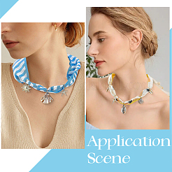DIY Silk Scarf Necklace Making Kits&nbsp;DIY-BM0002-52