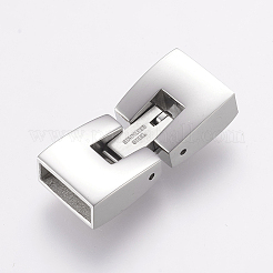 Tarnish Resistant 304 Stainless Steel Fold Over Clasps&nbsp;STAS-E144-147P