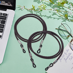 2Pcs 2 Styles Cowhide Neck Strap for Eyeglasses&nbsp;AJEW-CL0004-76A