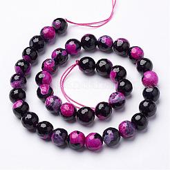 Natural Fire Crackle Agate Beads Strands&nbsp;G-D210-10mm-M1
