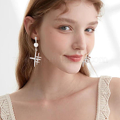 Brass Rhinestone Stud Earring Findings&nbsp;KK-BBC0021-13P