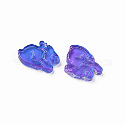 Two Tone Transparent Spray Painted Glass Beads&nbsp;GLAA-Q092-03-C01