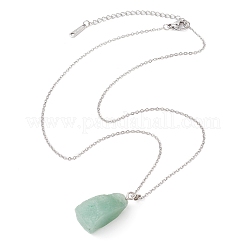 Natural Mixed Gemstone Nugget Pendant Necklaces&nbsp;NJEW-JN04507