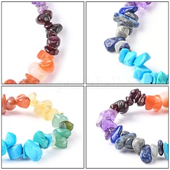 Chakra Gemstone Stretch Bracelets&nbsp;BJEW-JB02288-02
