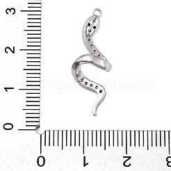 Brass Micro Pave Cubic Zirconia Pendants&nbsp;KK-P289-12P