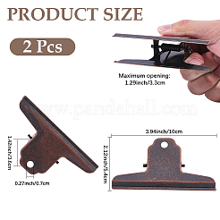 Iron Bulldog Clips&nbsp;AJEW-CP0011-50R