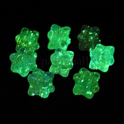 Luminous Rainbow Iridescent Plating Transparent Acrylic Beads&nbsp;PACR-C007-02