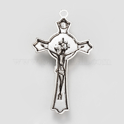 Tibetan Style Alloy Pendant Rhinestone Settings&nbsp;TIBE-S310-047AS-LF