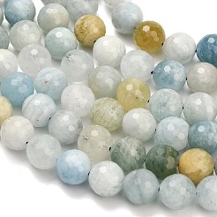Natural Aquamarine Beads Strands&nbsp;G-L642-F05-12mm