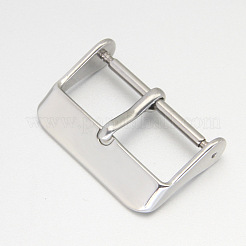 316L Stainless Steel Watch Band Clasps&nbsp;STAS-WH0016-01A-P