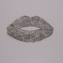 Lip Computerized Embroidery Cloth Iron On Patches&nbsp;FIND-WH0094-16A-01