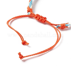3Pcs 3 Style Plastic Braided Bead Bracelets Set&nbsp;BJEW-B065-08A