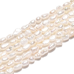 Natural Cultured Freshwater Pearl Beads Strands&nbsp;PEAR-N028-01
