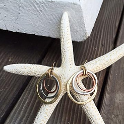 Ring Alloy Dangle Earrings&nbsp;FS-WGA4806-01
