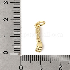 Brass Micro Pave Clear Cubic Zirconia Pendants&nbsp;KK-R162-016A-G