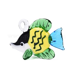 Handmade Lampwork Big Pendants&nbsp;LAMP-N034-22E