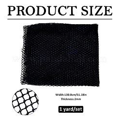 1 Yard Polyester with Resin Rhinestone Mesh Fabric&nbsp;AJEW-FH0009-34B
