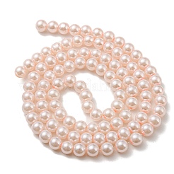 (Defective Closeout Sale: Fading) Baking Paint Pearlized Glass Pearl Round Bead Strands&nbsp;HY-XCP0001-12