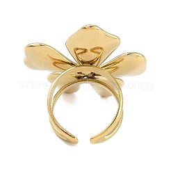 304 Stainless Steel Open Cuff Rings for Women&nbsp;RJEW-S410-01G-05