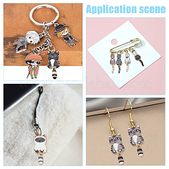 32Pcs 8 Styles Alloy Enamel Pendants&nbsp;FIND-WR0012-14