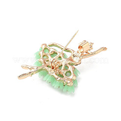 Ballet Dancer Girl Alloy Resin Brooches for Backpack Clothes&nbsp;JEWB-M068-01G-02