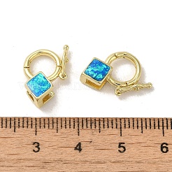 Rack Plating Brass Twister Clasps&nbsp;KK-P268-03E-G