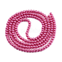 Baking Paint Pearlized Glass Pearl Round Bead Strands&nbsp;HY-Q003-6mm-10