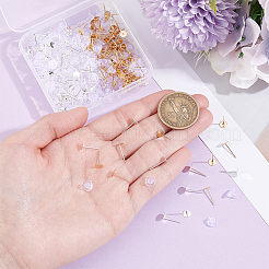 200Pcs 2 Colors 304 Stainless Steel Stud Earring Findings&nbsp;STAS-BBC0009-92C