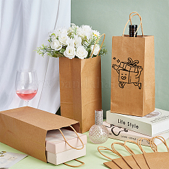 Paper Rectangle Gift Packing Tote Bags&nbsp;CARB-WH0085-009