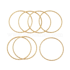 7Pcs PVD Vacuum Plating 304 Stainless Steel Textured Bangles Set for Women&nbsp;BJEW-A011-12C-G