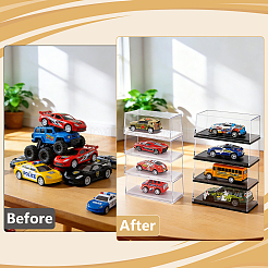 36 Bags 2 Styles Transparent Acrylic Toys Action Figures Display Boxes&nbsp;ODIS-WA0001-14