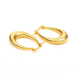 Brass Hoop Earrings&nbsp;EJEW-F250-02-G