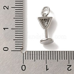 Brass Micro Pave Cubic Pendants&nbsp;KK-U027-07P-01