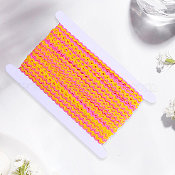 1 Roll Polyester with Paillette Wavy Fringe Trim Ribbon&nbsp;OCOR-GF0005-72A