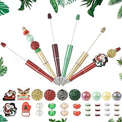 4Pcs 4 Colors ABS Plastic Ball-Point Pen&nbsp;AJEW-FS0001-42