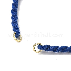 Braided Cotton Cord Bracelet Making&nbsp;MAK-L043-02G-05