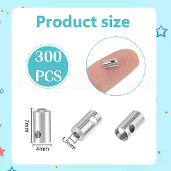300Pcs Brass Cord Ends&nbsp;KK-UN0005-20