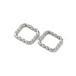 304 Stainless Steel Twisted Linking Rings&nbsp;STAS-L300-006D-P
