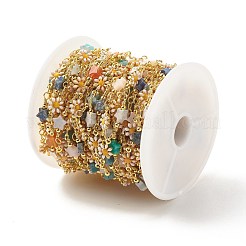 Enamel Flower Link Chains&nbsp;CHC-E024-01G