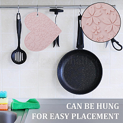 2Pcs 2 Colors Silicone Hot Mats for Hot Dishes&nbsp;AJEW-GF0008-29B