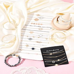 8Sets 8 Styles Iron Alloy Link Bracelets Set for Women&nbsp;BJEW-FS0001-10